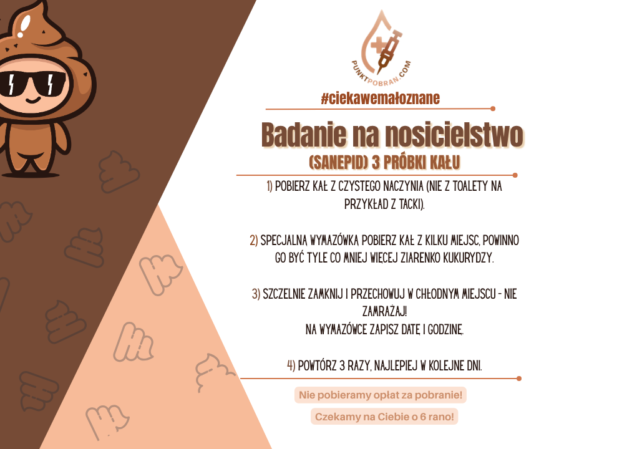 Badanie na nosicielstwo z instrukcją pobrania materiału