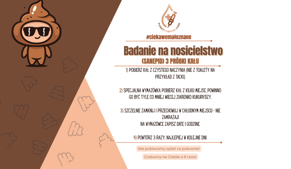 Badanie na nosicielstwo z instrukcją pobrania materiału